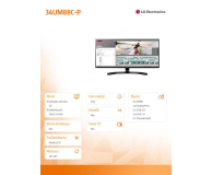 LG ELECTRONICS 34'' 34UM88C-P Czarny - 305075 - zdjęcie 7